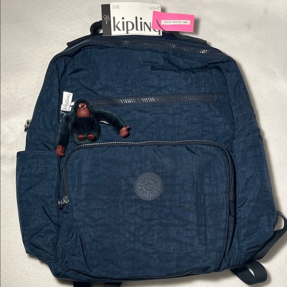 Kipling Handbags - Kipling Dark Blue diaper Backpack
